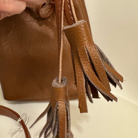 Shaffer LA - Greta Italian Leather Drawstring Bucket Bag designed for rachel zoe - Picture 3 of 11